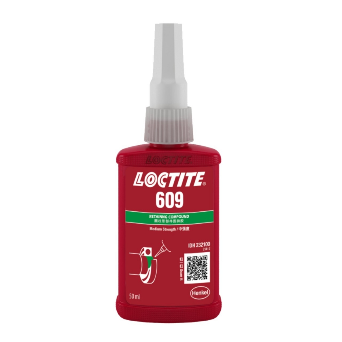 Picture of Loctite 609 Retaining Compound - Medium/High Strength - 50ml Bottle