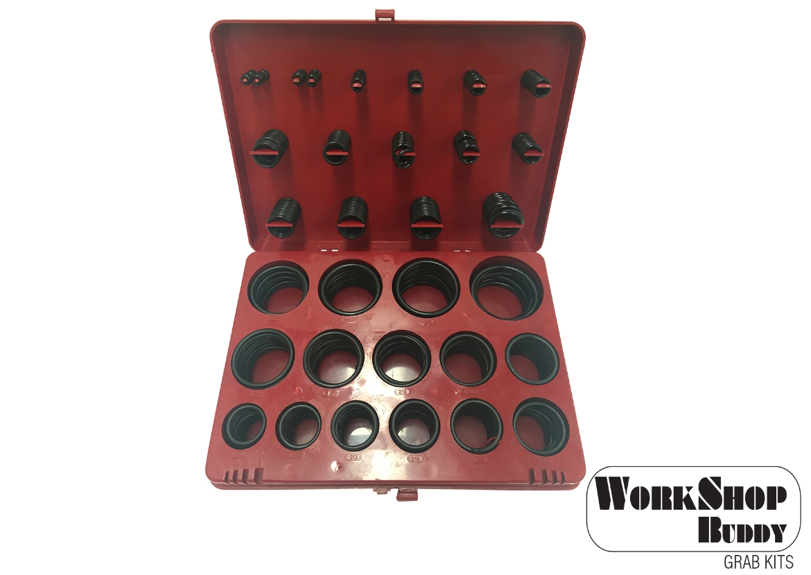 Picture of O'Ring Kit, Imperial, 382pc (1/8 - 1-3/4 Inch), Workshop Buddy
