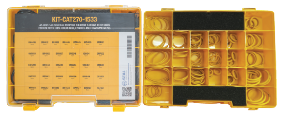 Picture of Caterpillar, 4C-8253 32 SIZES, 149 O'RINGS YELLOW SILICONE 70 DURO