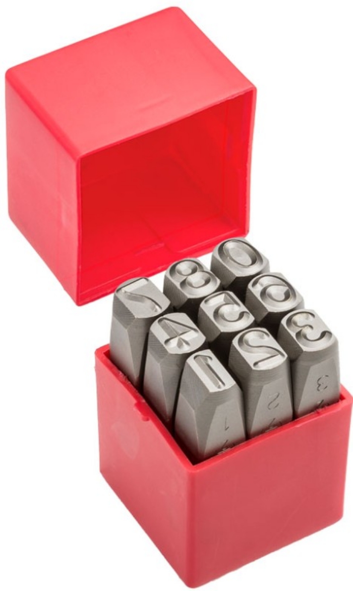 Picture of Number Stamps, 10mm