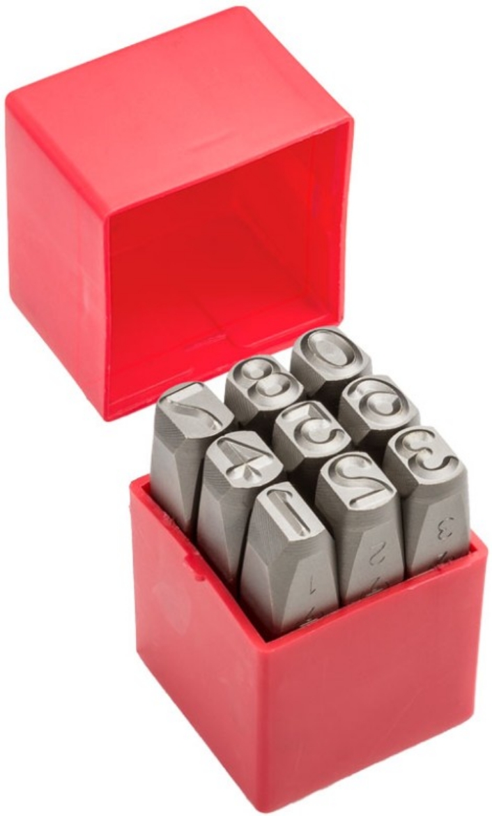 Picture of Number Stamps, 12mm