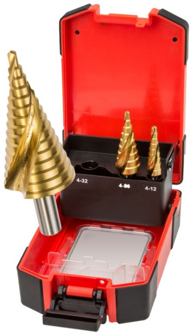 Picture of Step Drill Set, 3pce, 4-12, 4-20, 4-32mm