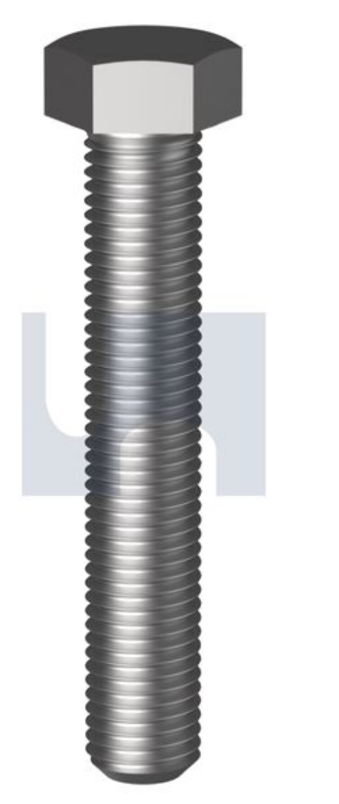 Picture of Bolt, Metric Fine, 10-1.25 x 100mm, Hex Head, Class 8.8, Zinc Plated
