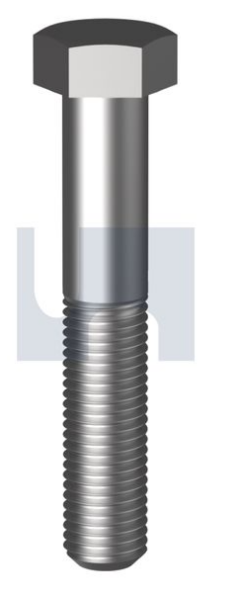 Picture of Bolt, UNF, 1/4" x 1 3/4",  Hex Head, Grade 8, Zinc Plated