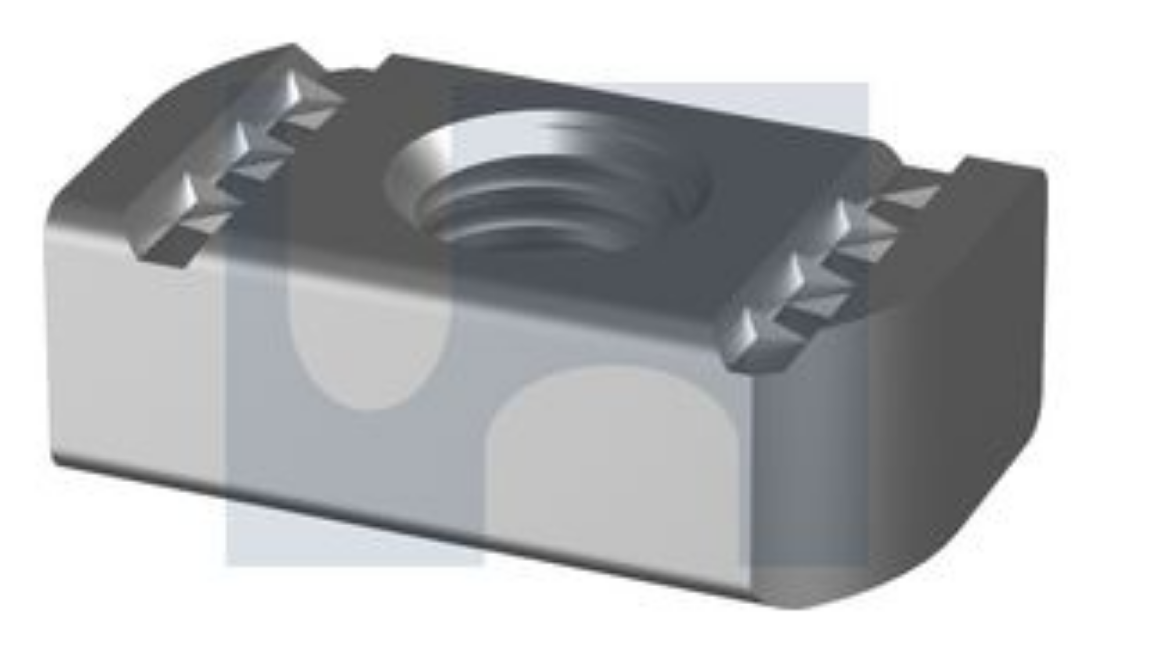 Picture of ZINC STRUT NUT NO SPRING: M10 (SIMILAR TO UNISTRUT/CHANNEL NUT)