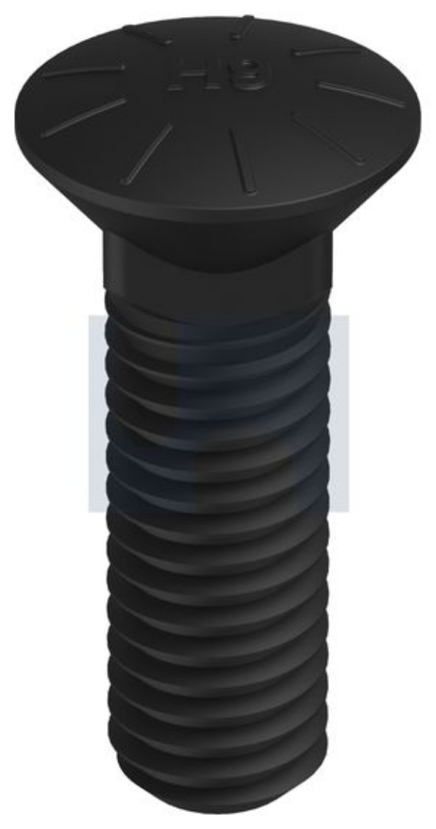 Picture of Plow Bolt, UNC, 1 1/4" x 3 3/4", Grade 9