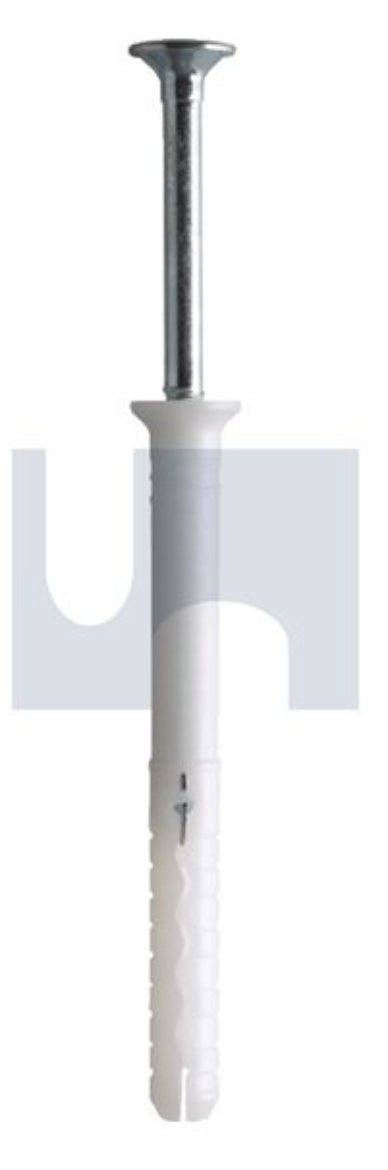 Picture of Nylon Anchor, CSK Collar, M5 x 30 / 25, Zinc Plated, (Knock In/Wall Plug)