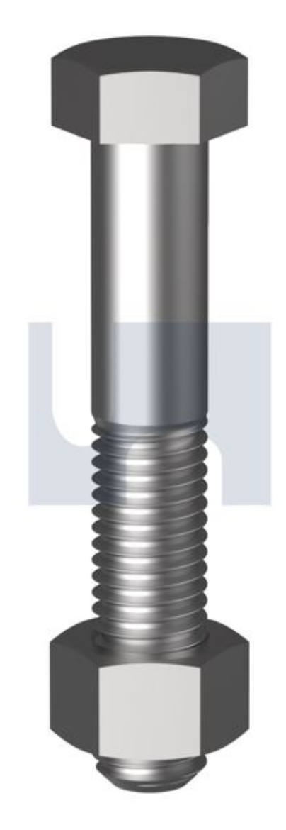 Picture of Bolt & Nut, Metric, 16 x 70mm, Hex Head, Class 4.6, HDG