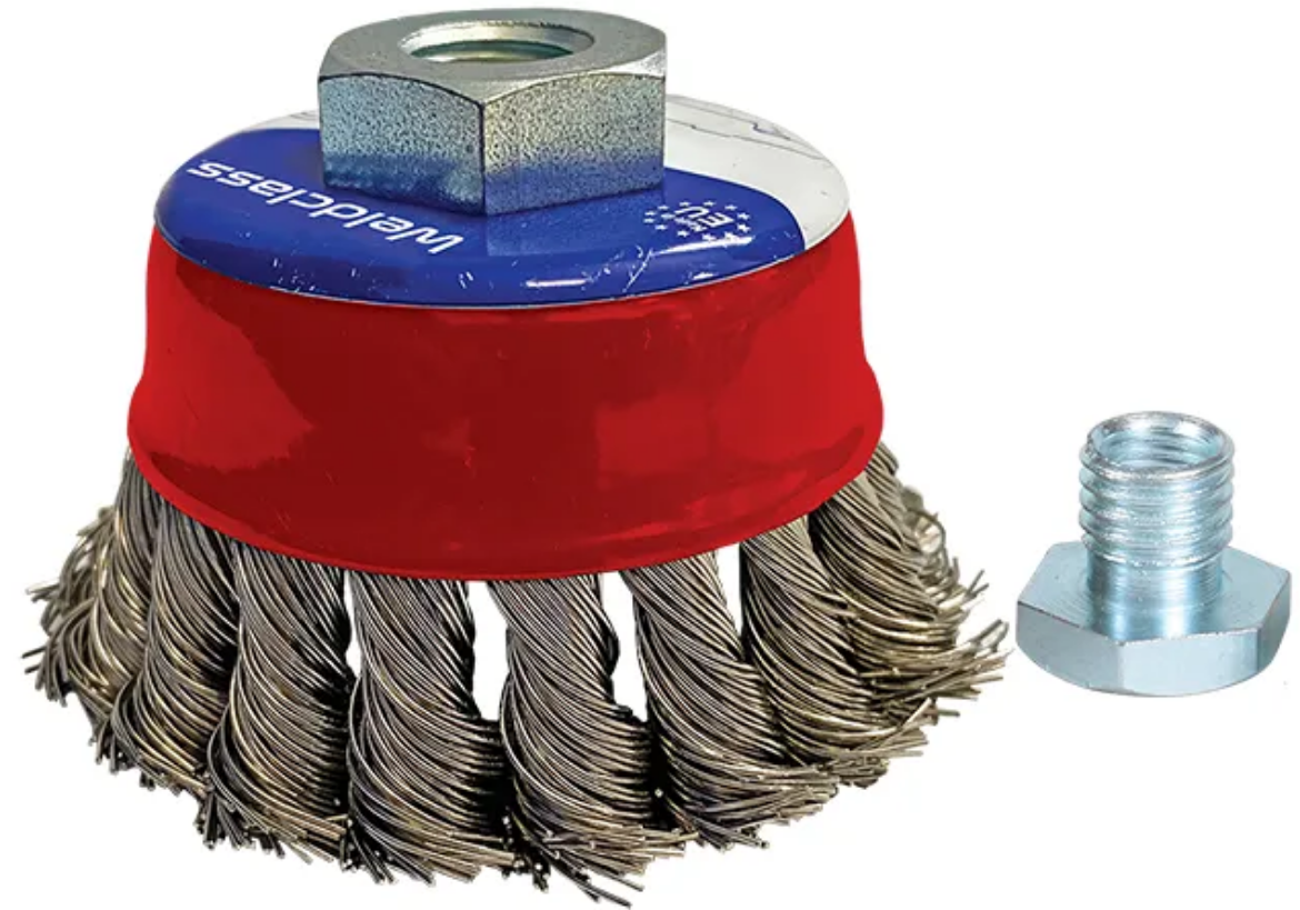 Picture of Wire Brush, Brass-Coated Steel Red Handle