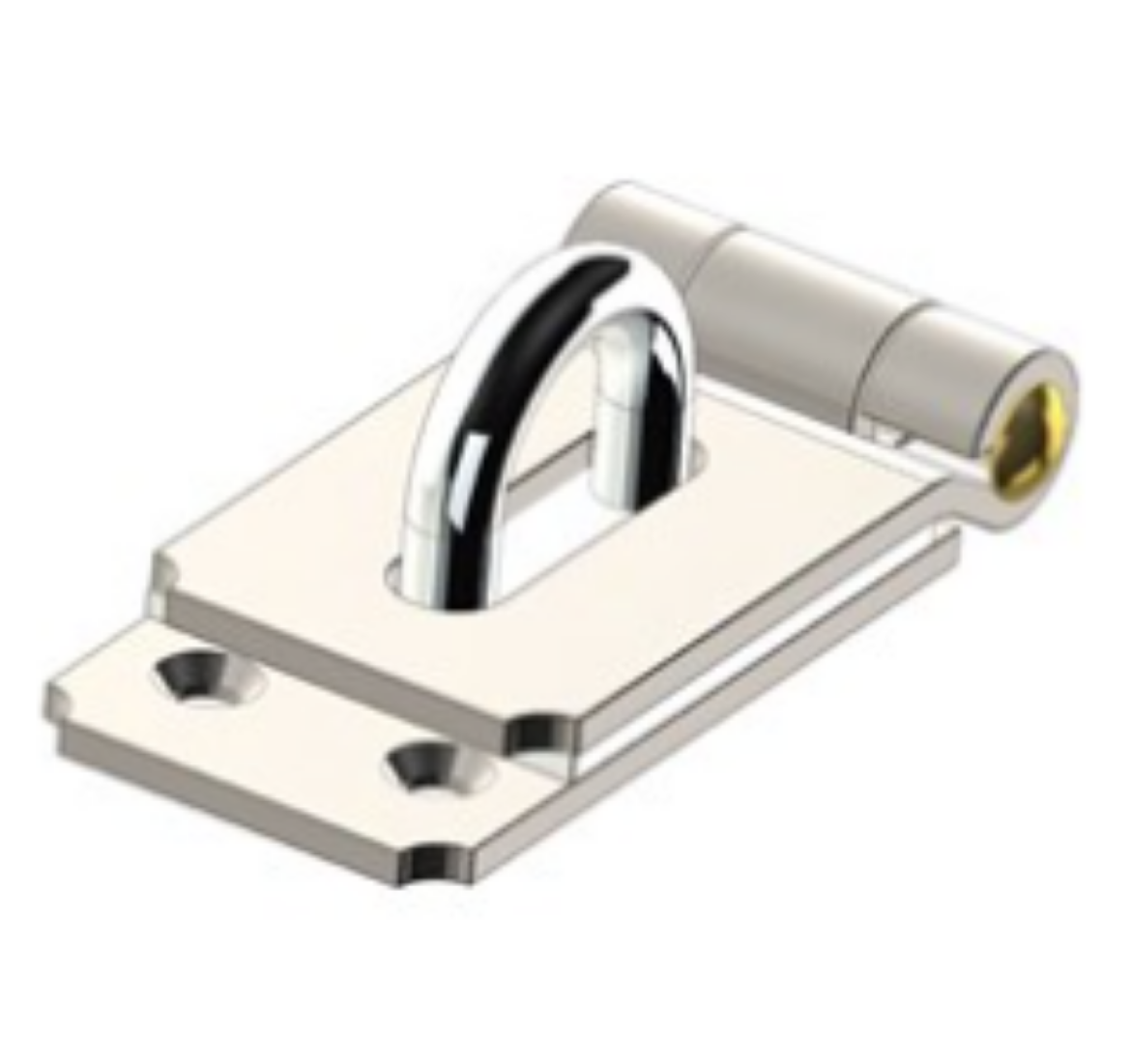 Picture of Hasp & Staple, Heavy Duty Brass Pin, 185mm, Zinc Plated