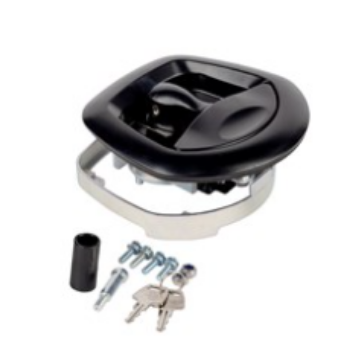 Picture of WHALE TAIL DROP T LOCK - BLACK POWDER COATED