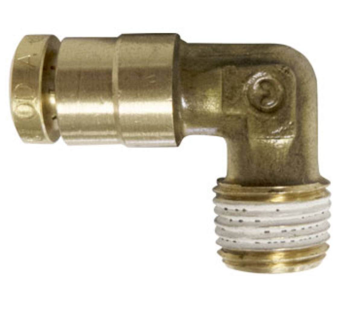 Picture of Male Elbow, 90deg, A/B Quick Fit, 1/4" x 1/8" NPT