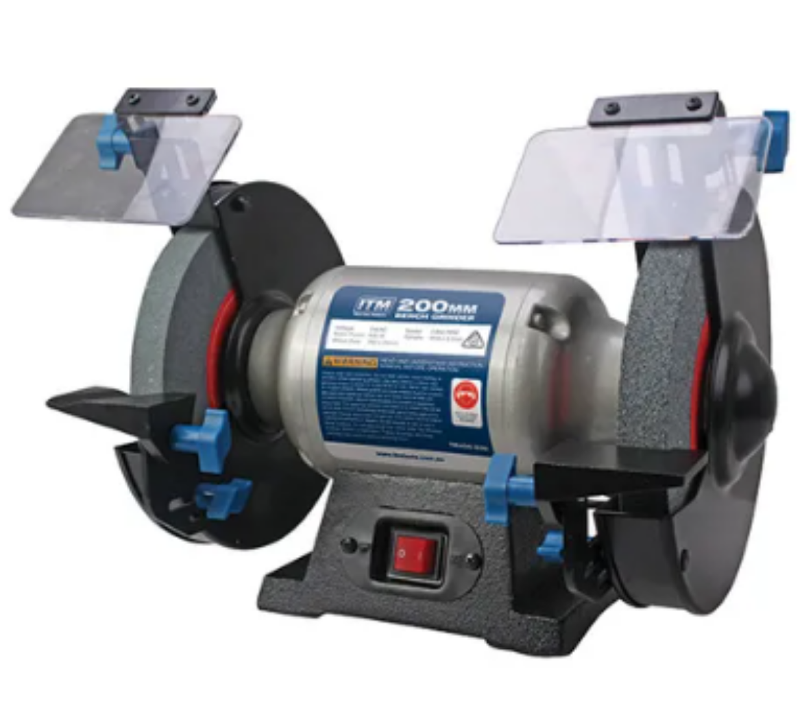 Picture of BENCH GRINDER 240V, 600W, 200MM/8", 36 & 60 Grit Grinding Wheels