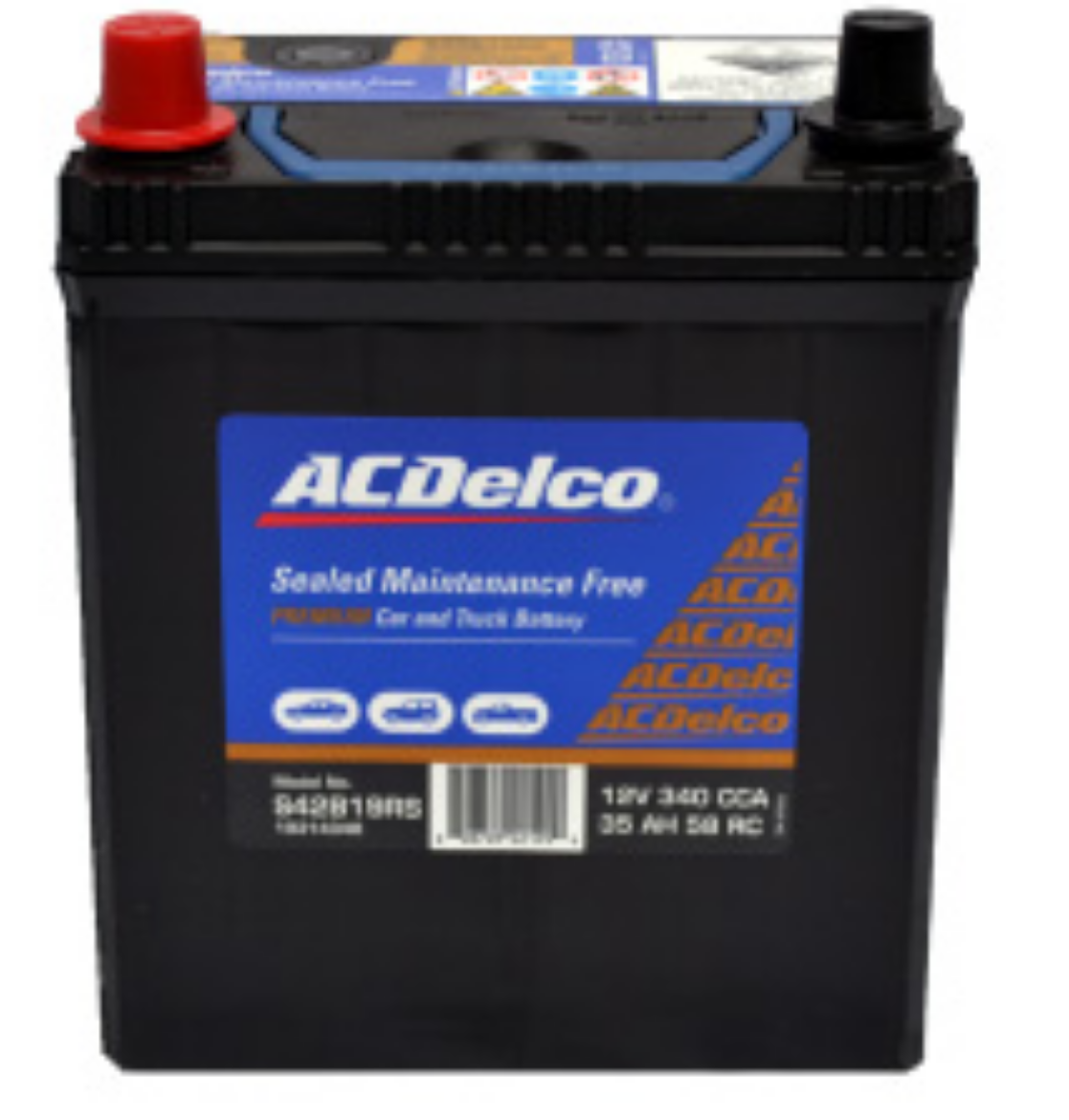 Picture of Battery, ACDelco, Maintenance Free, (S40B20R) (Small terminals)