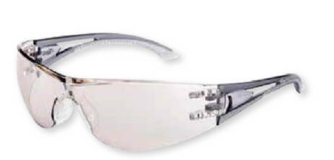 Picture of Mack VX2 Clear Safety Glasses, Vented side arms, No metal parts, Crystal Clear Mirror, Anti Scratch/Anti-Fog