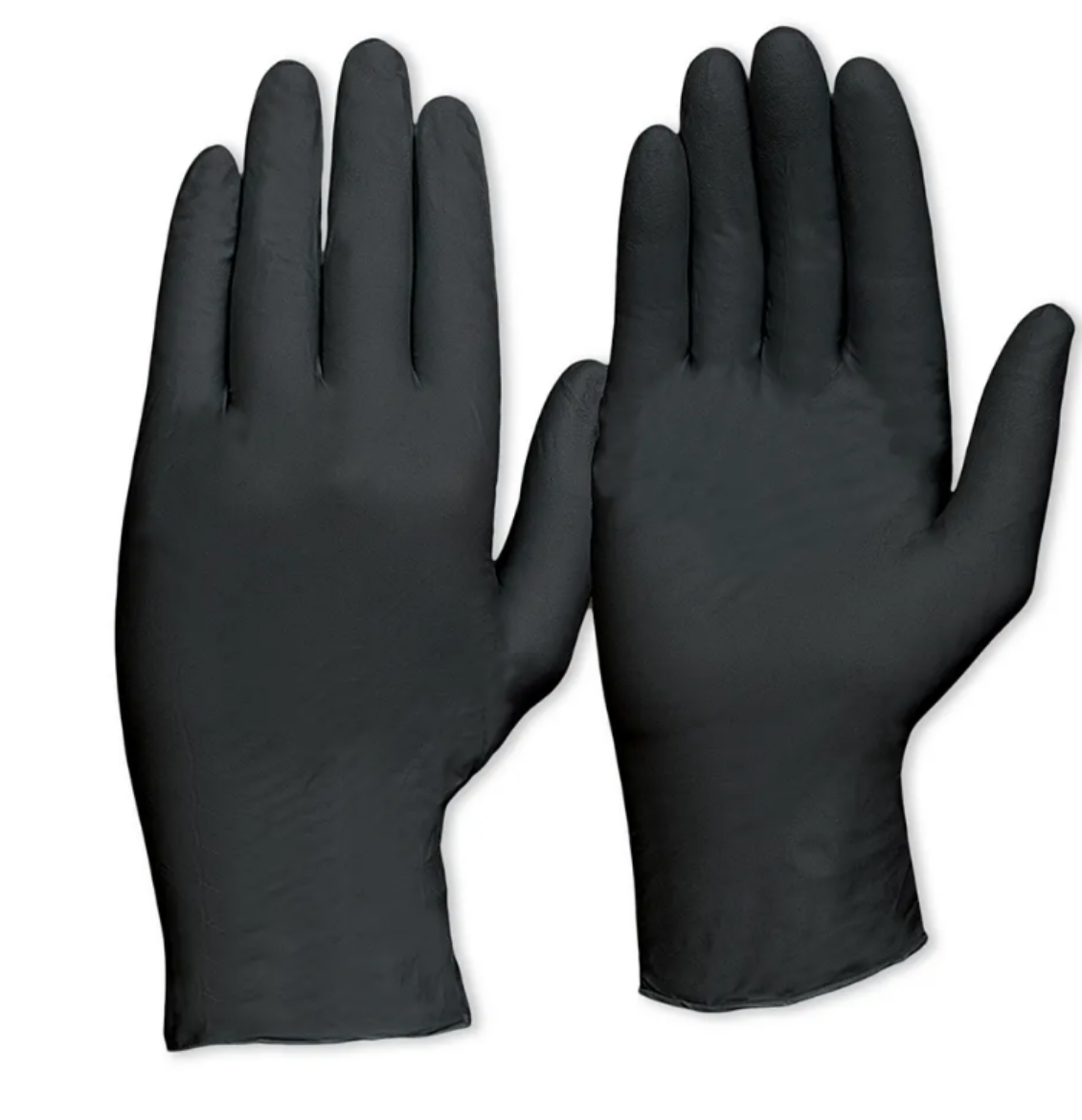 Picture of DISPOSABLE BLACK HEAVY DUTY NITRILE POWDER FREE GLOVES - XL, 100 PER BOX