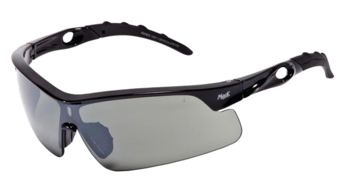 Picture of Mack Hazzard Gunmetal Safety Glasses, Smoke Lens