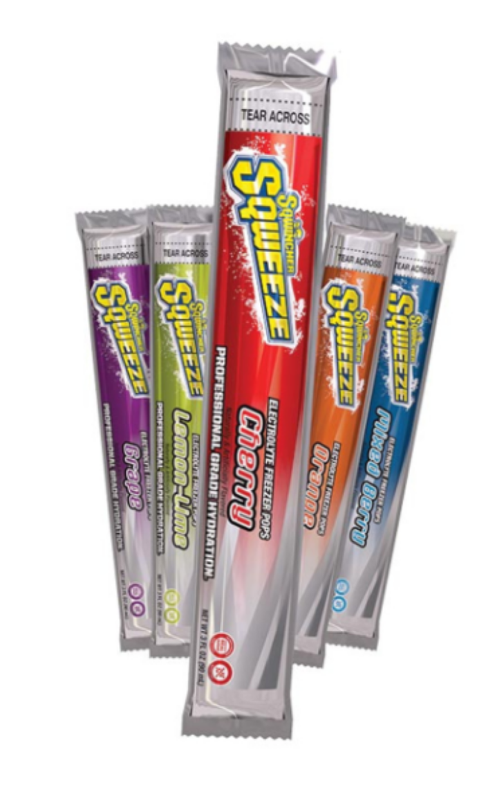 Picture of Sqwincher Sqweeze Pops Regular (Mixed Flavour Ice Blocks), Pkt.10