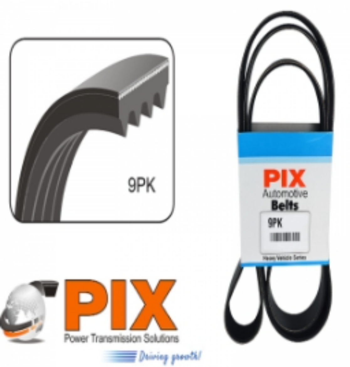 Picture of Automotive Belt Ribbed PIX 9PK Section 1175mm Length, Suit some Isuzu Trucks