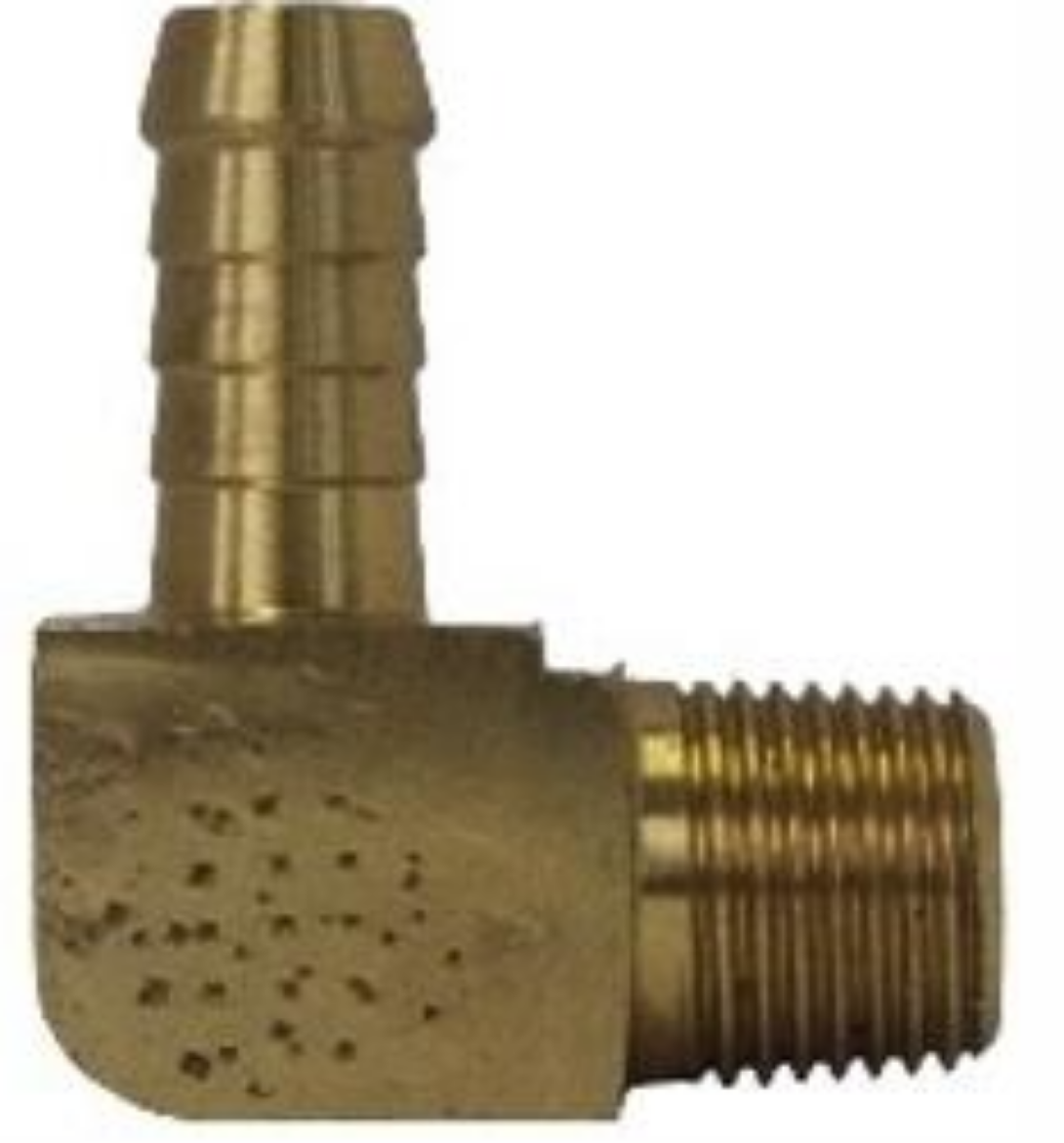 Picture of Elbow, Brass, 90deg, 1/8" Barb x 1/8" BSP-M
