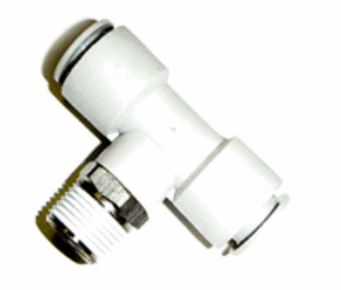 Picture of Male Tee, Nylon/Brass Push Fit, 6mm x 1/8" BSP