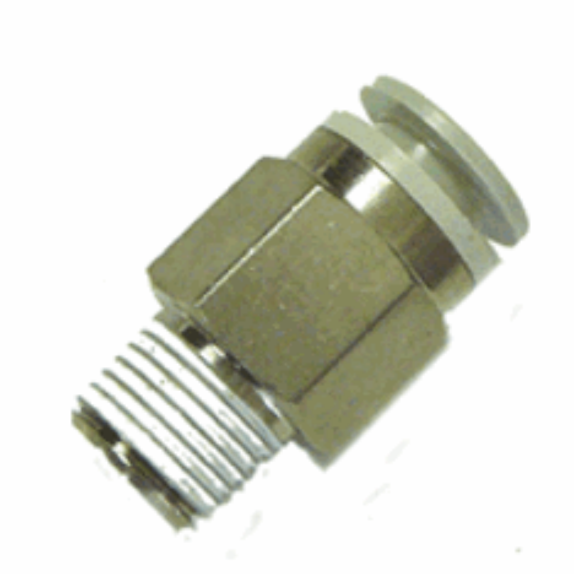 Picture of Male Connector, Nylon/Brass Push Fit, 6mm x M5-0.8