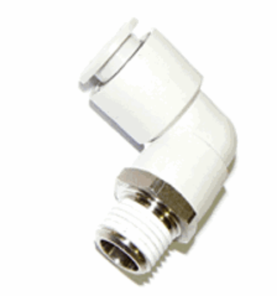 Picture of Male Elbow, 90deg, Nylon/Brass Push Fit, 12mm x 1/2" BSP