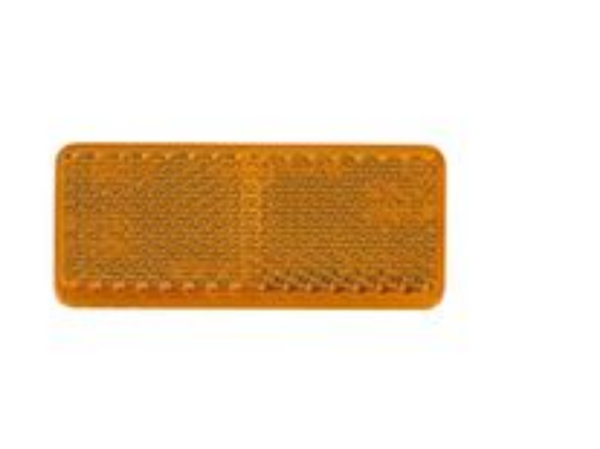 Picture of Reflector Amber, Rect. 28 x 70mm, Adhesive, NARVA