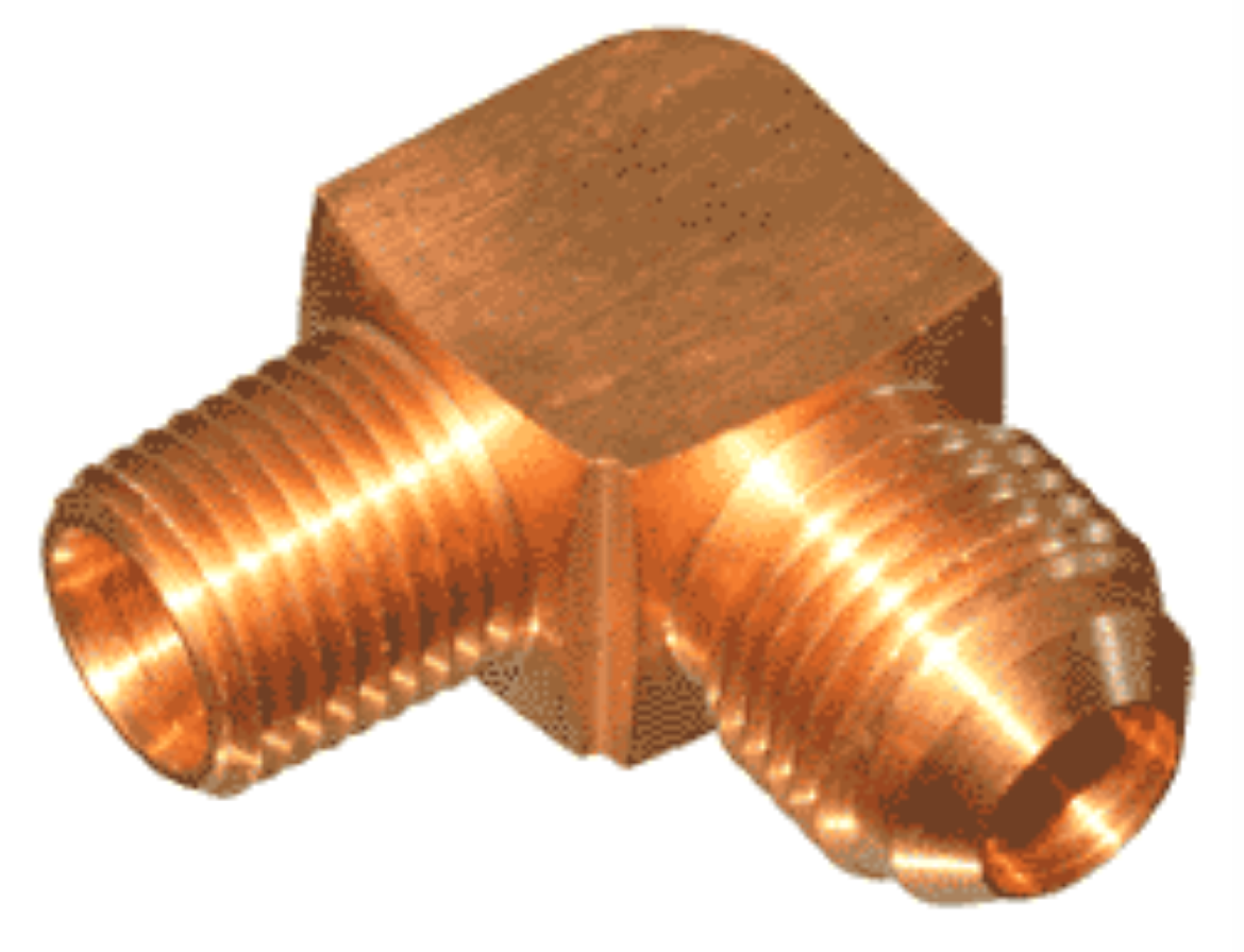 Picture of Male Elbow, Flare, 90deg, 5/8" Tube x 1/2" BSP