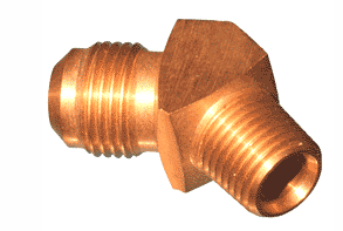 Picture of Male Elbow, Flare, 45deg, 3/8" Tube x 1/4" BSP