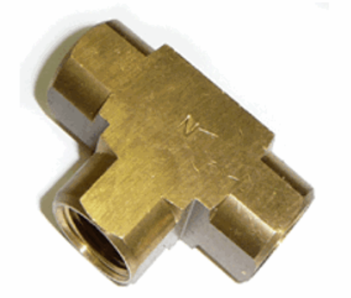 Picture of Tee, Brass, 1/4" NPT