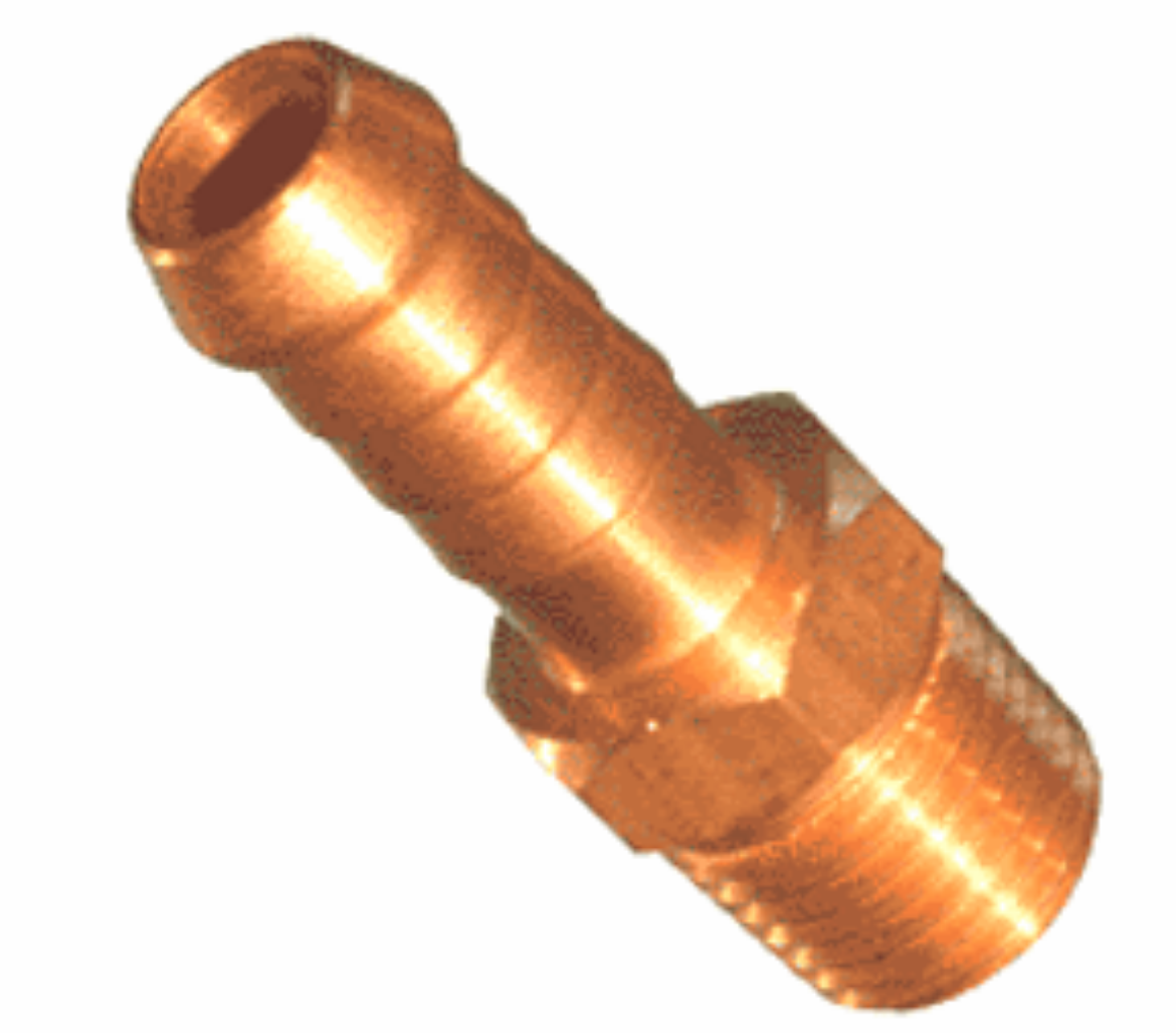 Picture of Hose Tail, Brass, 5/8" Barb x 1/2" BSP-F