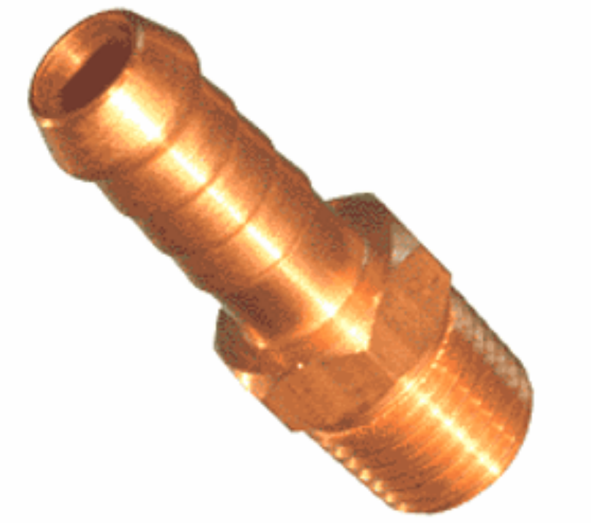 Picture of Hose Tail, Brass, 3/8" Barb x 3/4" BSP-M