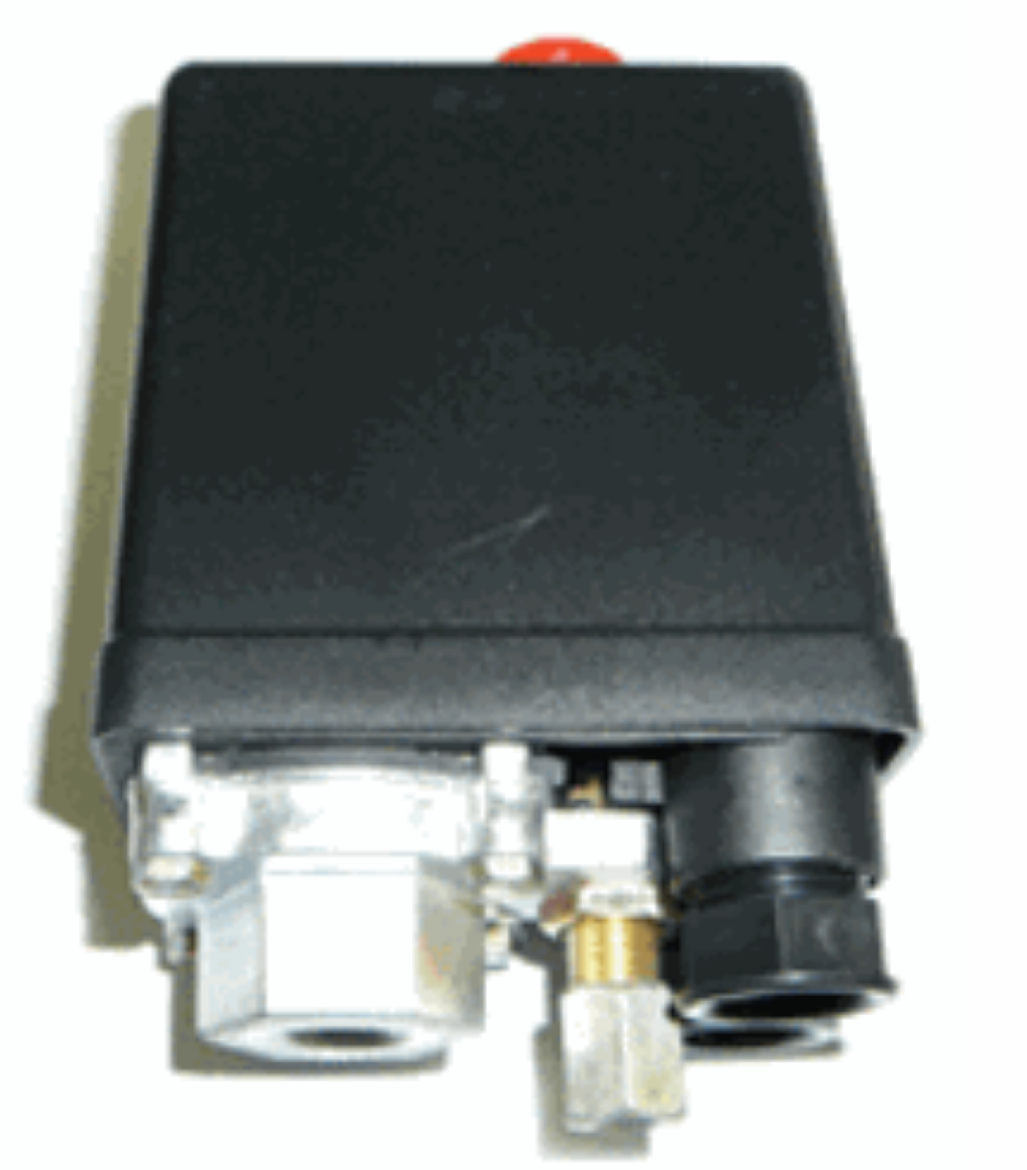 Picture of Pressure Switch, Nema, 1/4" BSP, Cut in 6 bar, Cut out 8 Bar, Brass Compression