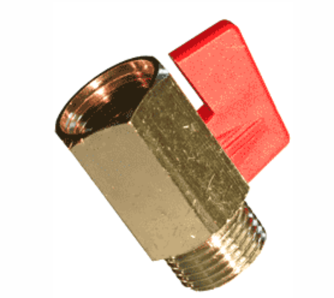 Picture of Ball Valve, Mini, 3/4" BSPT, Male x Fem