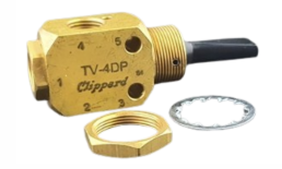 Picture of Air Switch, Clippard, 4 way/3 position, Toggle actuated