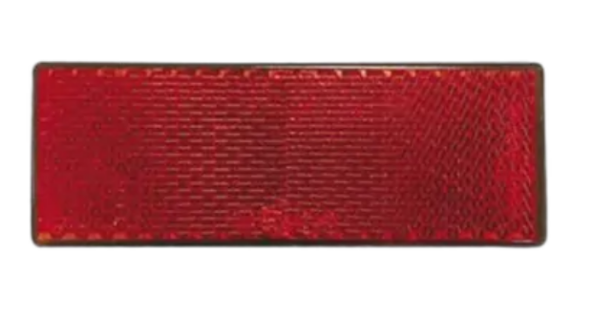 Picture of Reflector Red Rect. BR61 Series 88 X 35 X 9mm Self Adhesive Twin Pack