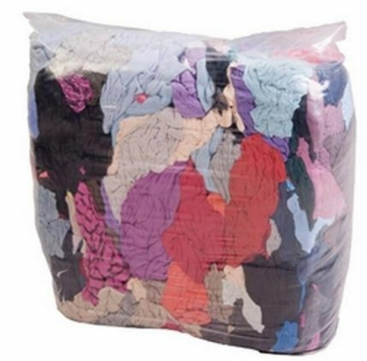Picture of RAGS, CLEANING COTTON MIXED COLOURED 10KG.