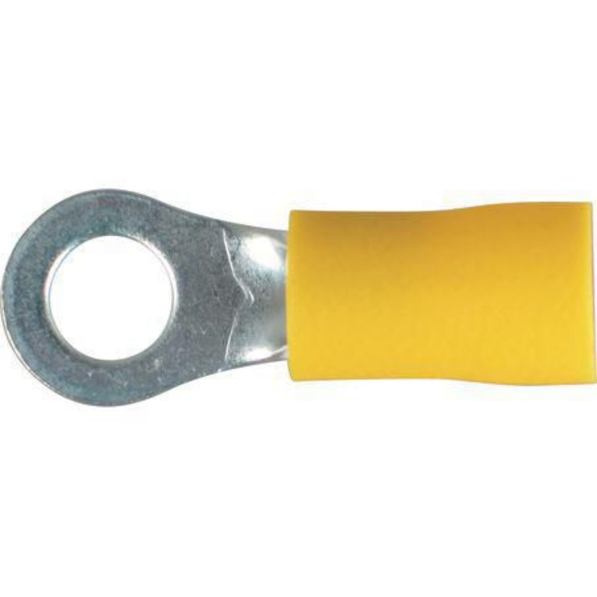 Picture of OEX Crimp Terminal Ring Yellow ID 5mm Vinyl 100 Pce