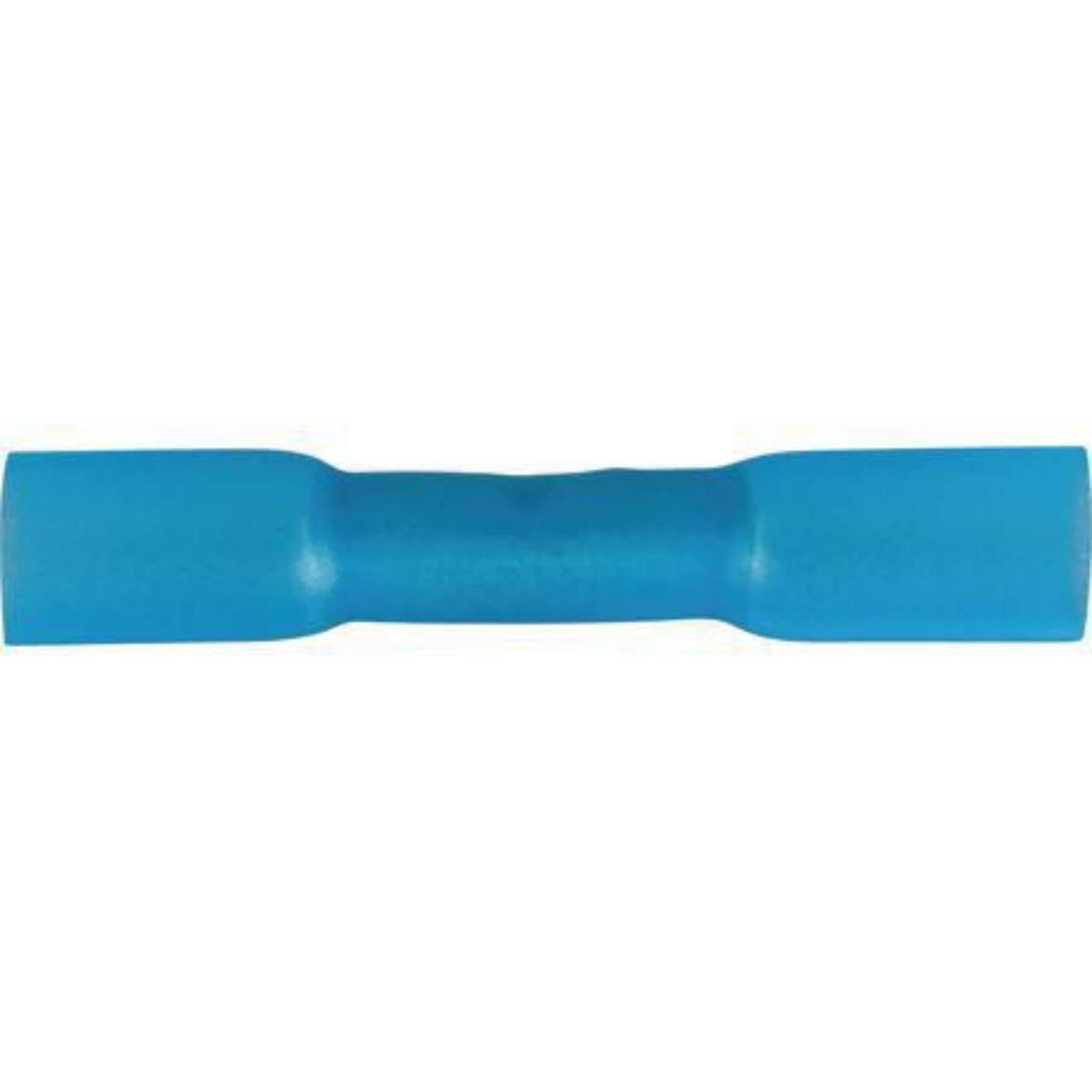 Picture of Crimp Terminal, Butt Joiner, Blue Heat Shrink, 4mm, Pkt.50
