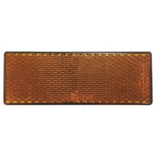 Picture of Reflector Amber Rect. BR61 Series 88 X 35 X 9mm Self Adhesive Twin Pack
