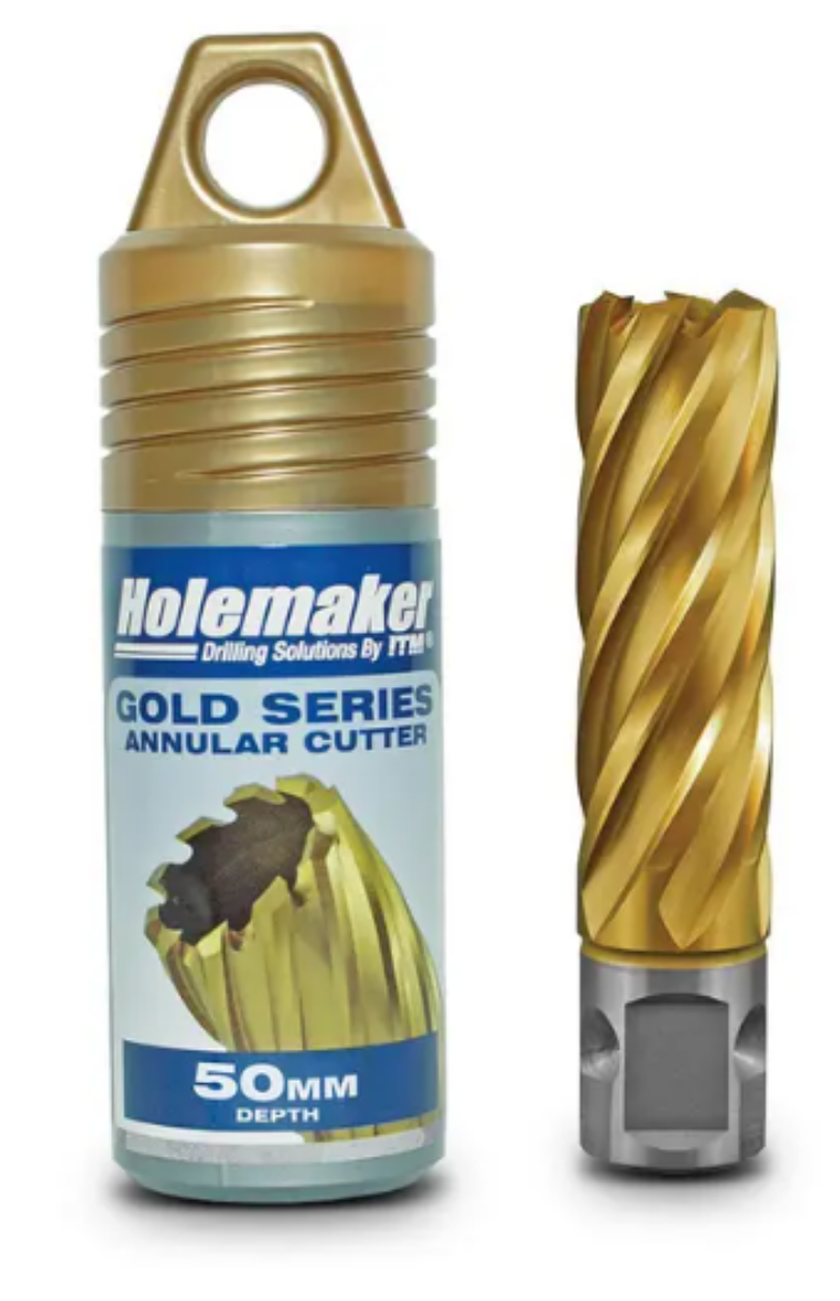 Picture of HOLEMAKER UNI SHANK GOLD SERIES CUTTER 12MM X 50MM(6.34mm Pin SP16004)
