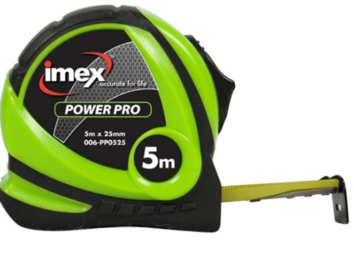 Picture of Tape Measure, Metric, 5m x 25mm, Imex Powerpro
