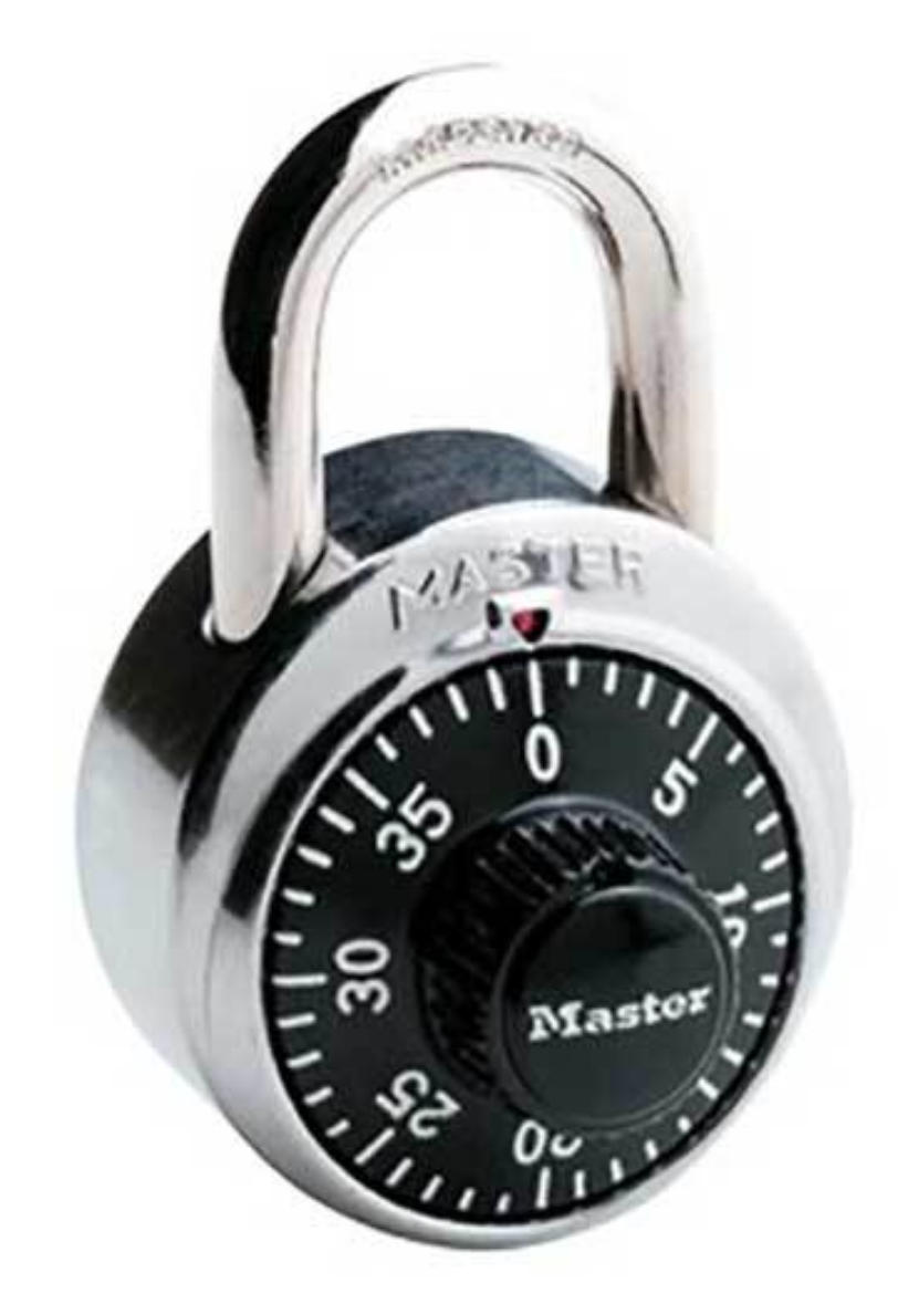 Picture of Padlock, Combination Dial, Black