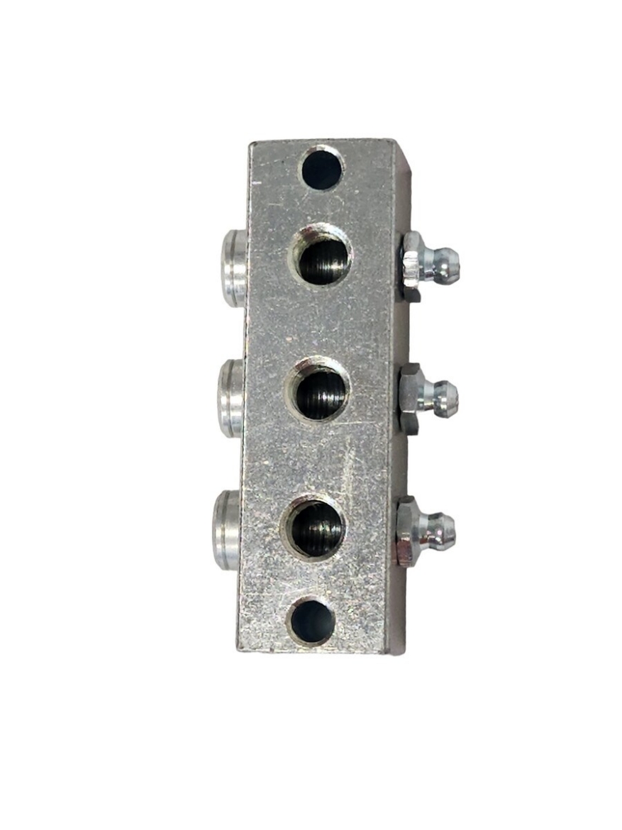 Picture of Grease Manifold Block, 3 x 1/8" BSP Ports with Grease Nipples