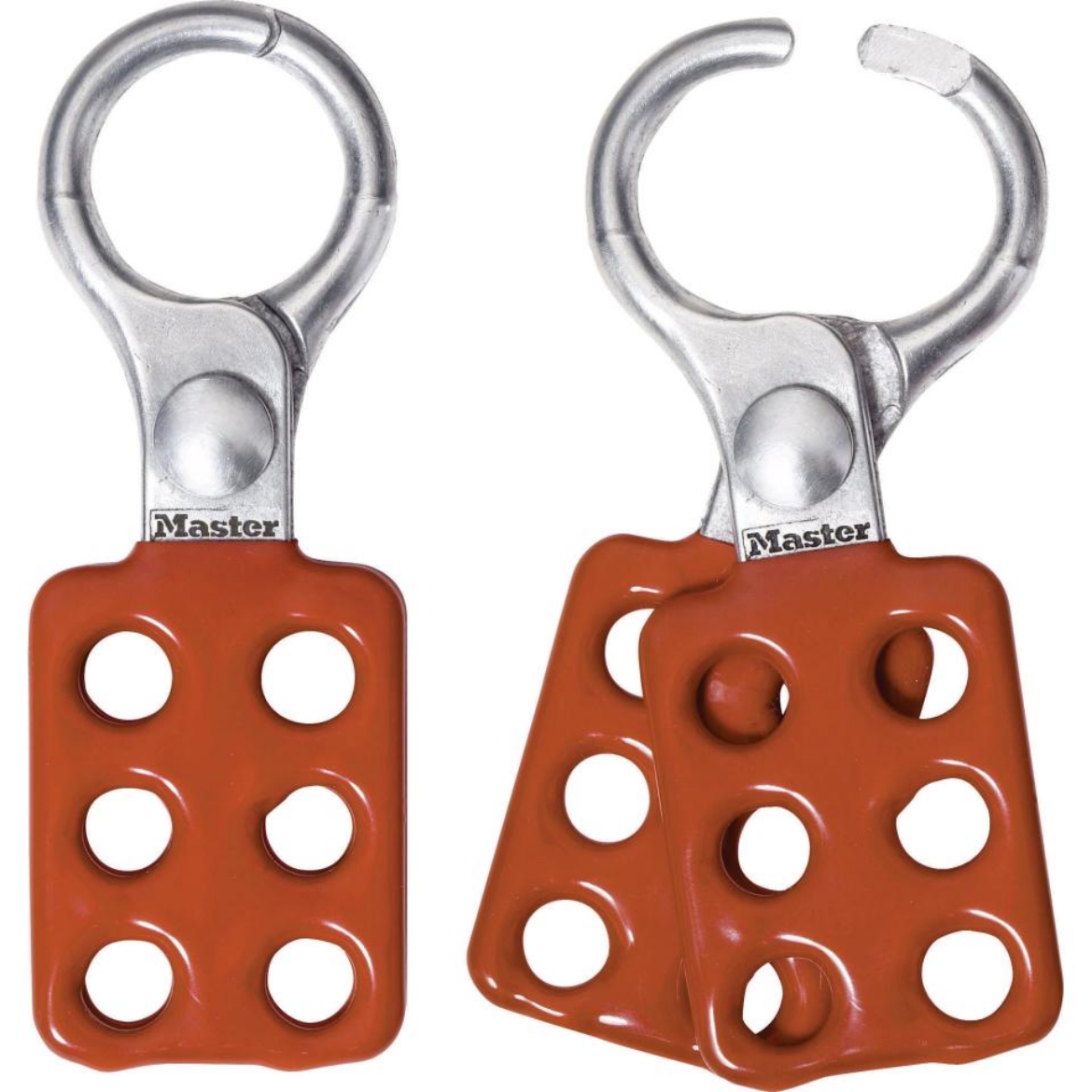 Picture of Lockout Hasp, Aluminium, 25mm Dia Jaws, 6 Padlock Capacity