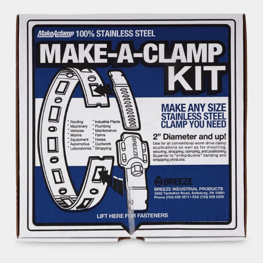 Picture of Clamp Kit, Worm Drive, Make-A-Clamp, S/S, 30.5mtrs, 10 Band Splices