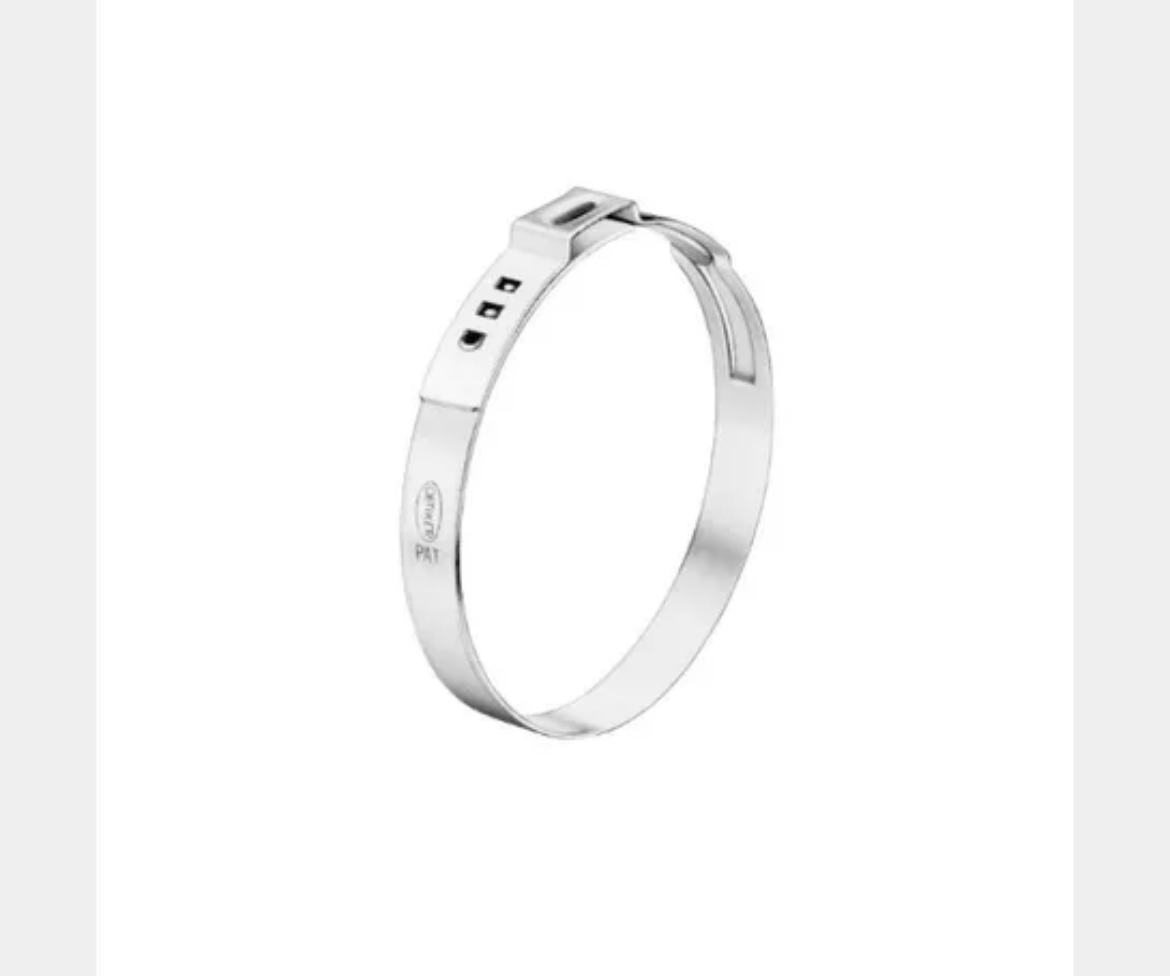Picture of Single Ear Stainless Crimp Clamp, 28.4-31.6mm Range, sold by the pkt only