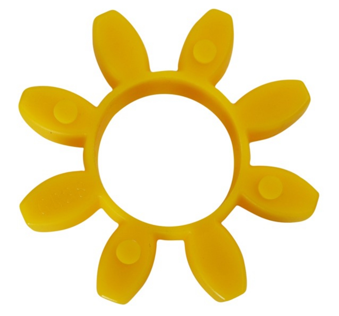 Picture of Curved Jaw Coupling 38 Yellow 92 Shore Element