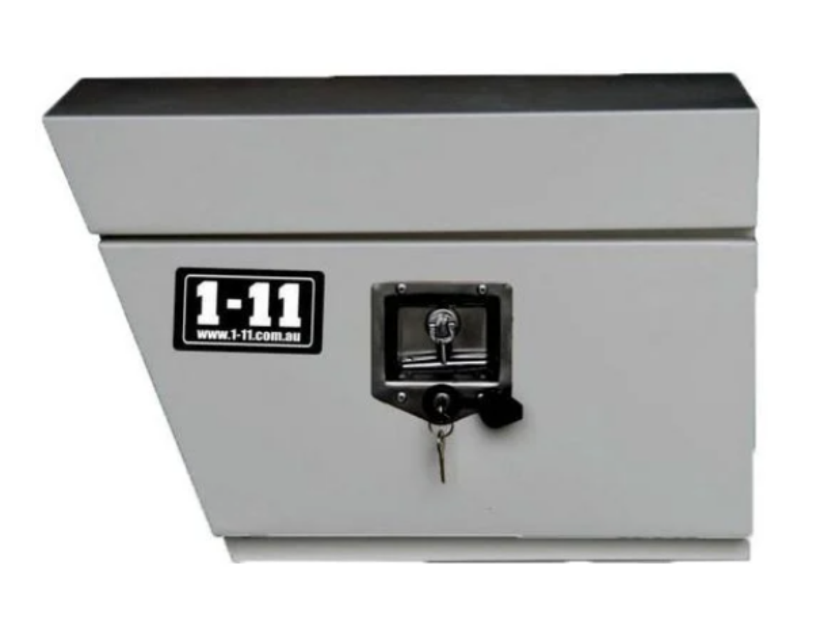 Picture of Steel Under Tray Box LHS with T-Lock, White ( 600mm Wide ) 600/465 x 250 x 400